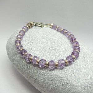 Ametrine and Sterling silver bracelet
